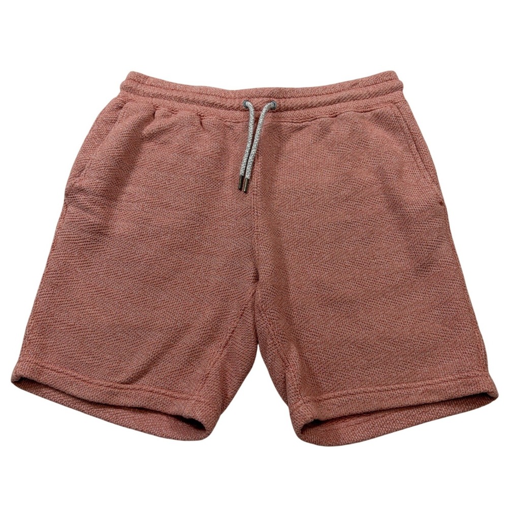 Faherty Brand Whitewater Sweatshort Mens Faded Rose Drawstring Size M
